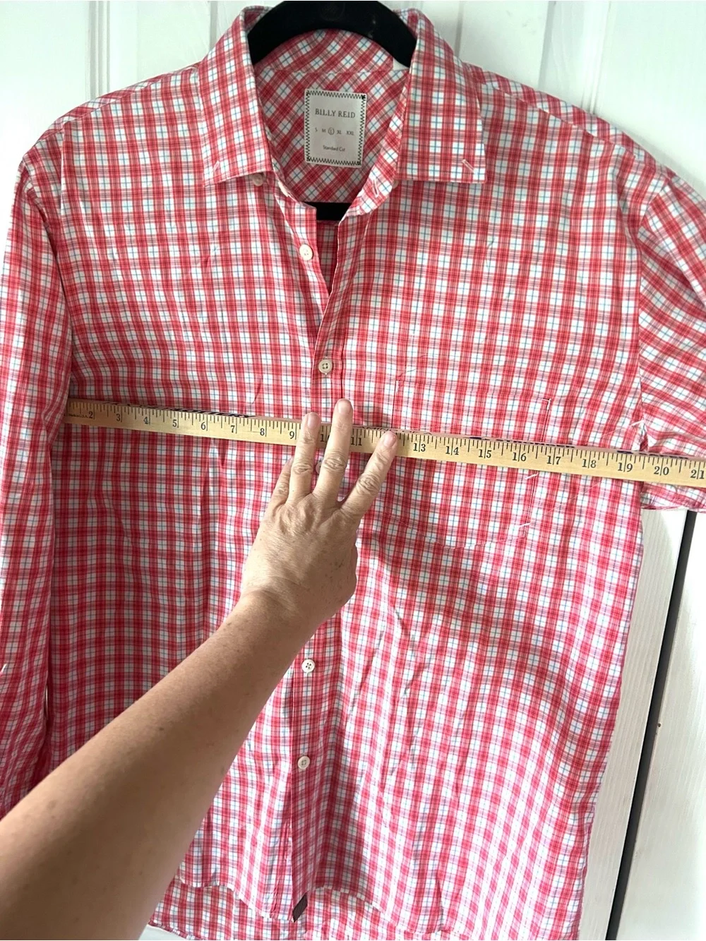 Billy Reid Men’s Plaid Button Down Shirt Size L Standard Cut